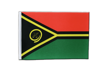 Vanuatu Satin Flagge 15 x 22 cm