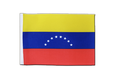 Drapeau en satin Venezuela 8 Etoiles - 15 x 22 cm