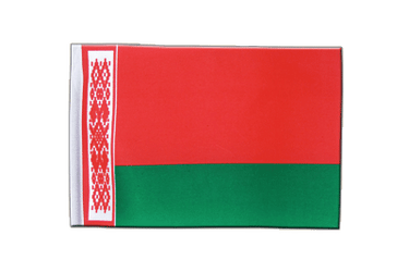 Weißrussland Satin Flagge 15 x 22 cm