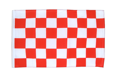 Damier Rouge-Blanc Petit drapeau 30 x 45 cm