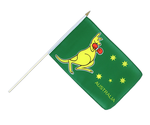 Australia kangaroo Hand Waving Flag 12x18"