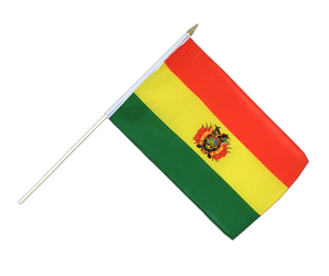 Bolivia Hand Waving Flag 12x18"