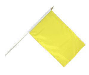 Yellow Hand Waving Flag 12x18"