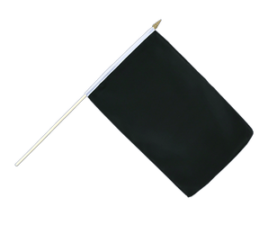 Drapeau Noir sur hampe - 30 x 45 cm