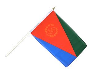 Hand Waving Flag Eritrea - 12x18"
