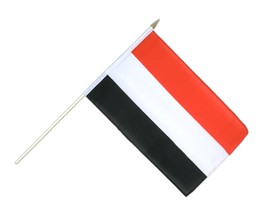 Yemen Hand Waving Flag 12x18"