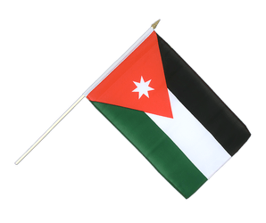 Stockflagge Jordanien - 30 x 45 cm