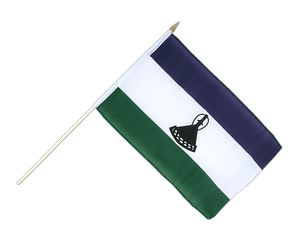 Lesotho new Hand Waving Flag 12x18"