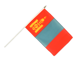 Mongolei Stockflagge 30 x 45 cm