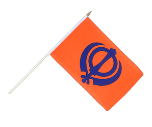 Sikhismus Stockflagge 30 x 45 cm