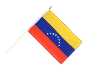 Venezuela 8 stars Hand Waving Flag 12x18"
