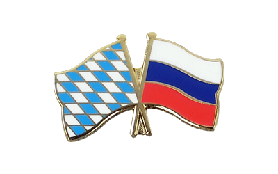 Bayern + Russland Freundschaftspin