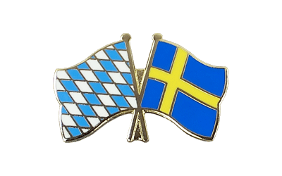 Bayern + Schweden Freundschaftspin