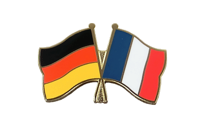 Allemagne + France Pin's drapeaux croisés