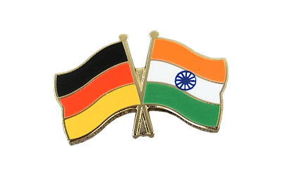 Deutschland + Indien Freundschaftspin
