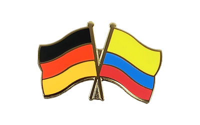 Deutschland + Kolumbien Freundschaftspin