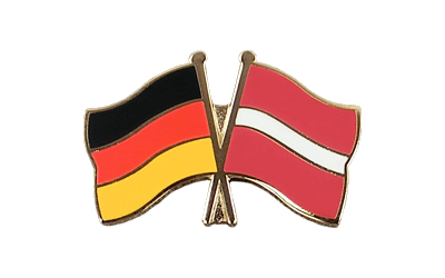 Deutschland + Lettland Freundschaftspin