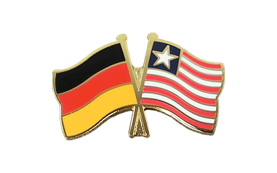 Deutschland + Liberia Freundschaftspin