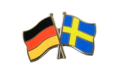 Deutschland + Schweden Freundschaftspin