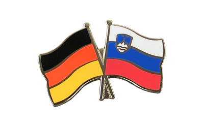 Deutschland + Slowenien Freundschaftspin