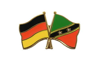 Deutschland + St. Kitts und Nevis Freundschaftspin