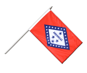 Arkansas Hand Waving Flag 12x18"