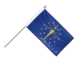 Stockflagge Indiana - 30 x 45 cm PRO