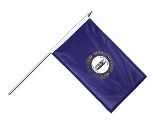 Stockflagge Kentucky - 30 x 45 cm PRO