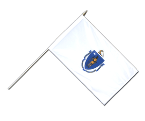 Stockflagge Massachusetts - 30 x 45 cm PRO