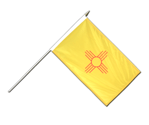 New Mexiko Hand Waving Flag 12x18"