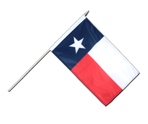 Texas Hand Waving Flag 12x18"
