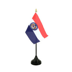 Tischflagge Missouri - 10 x 15 cm