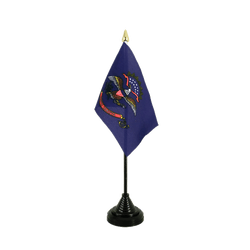 North Dakota Tischflagge 10 x 15 cm