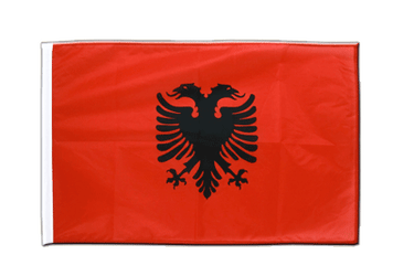 Albanien Flagge - 60 x 90 cm Hohlsaum PRO