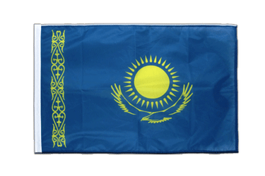 Kasachstan Hohlsaum Flagge PRO 60 x 90 cm