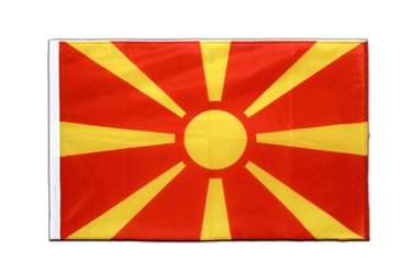 Mazedonien Hohlsaum Flagge PRO 60 x 90 cm