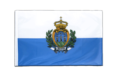 San Marino Flagge - 60 x 90 cm Hohlsaum PRO