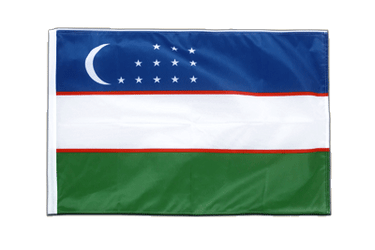 Usbekistan Hohlsaum Flagge PRO 60 x 90 cm