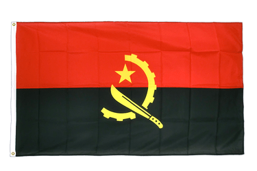 Angola Hissflagge - 90 x 150 cm CV