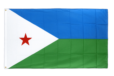 Dschibuti Hissflagge 90 x 150 cm CV