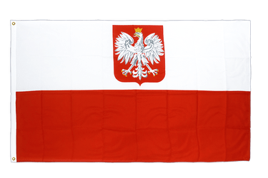 Poland with eagle Premium Flag 3x5 ft CV