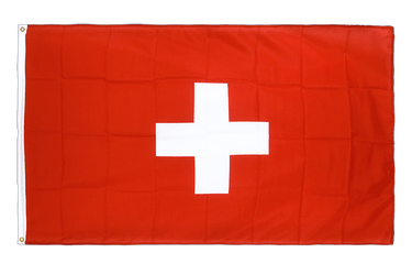Écharpe Drapeau Suisse - 119 X 8 Cm - Polyester Satiné - Pour Toutes Saisons Et Occasions