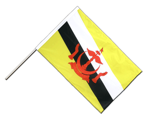 Brunei Hand Waving Flag PRO 2x3 ft