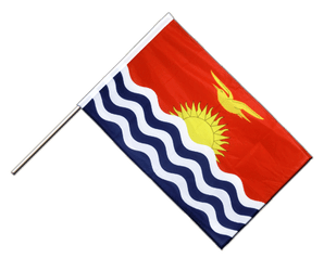 Hand Waving Flag Kiribati - 2x3 ft PRO