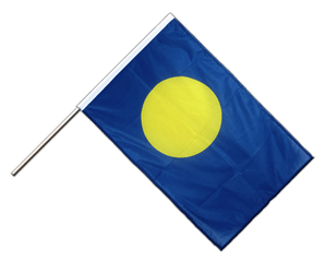 Palau Hand Waving Flag PRO 2x3 ft