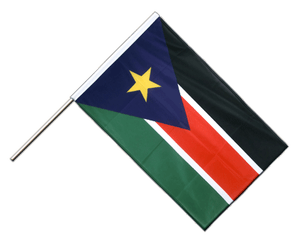 Hand Waving Flag Southern Sudan - 2x3 ft PRO
