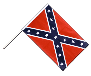Confédéré USA Sudiste Drapeau sur hampe PRO 60 x 90 cm