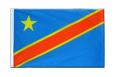 Demokratische Republik Kongo Hohlsaum Flagge ECO 60 x 90 cm
