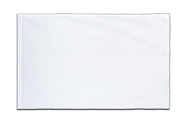 Weiße Flagge - 60 x 90 cm Hohlsaum ECO