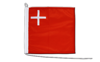 Bootsflagge Schwyz - 30 x 30 cm